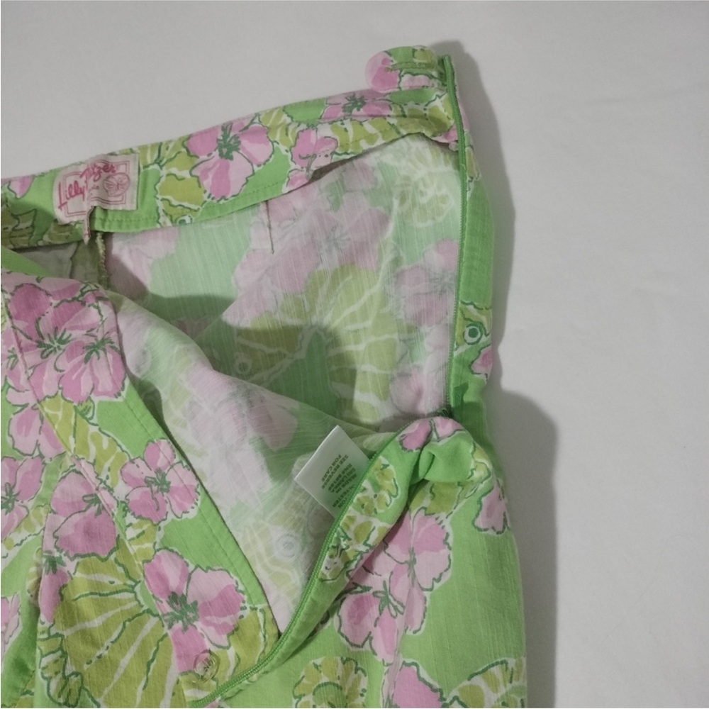 LILY PULITZER ORIGINALS Resort Fit Tropical Limeade Floaters Seahorse Pants Sz16 - Picture 8 of 8